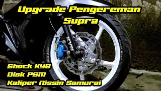 Pasang Shock Kyb Dan Kaliper Nissin Di Supra X 125 Fi Modifikasi Supra X 125 Fi