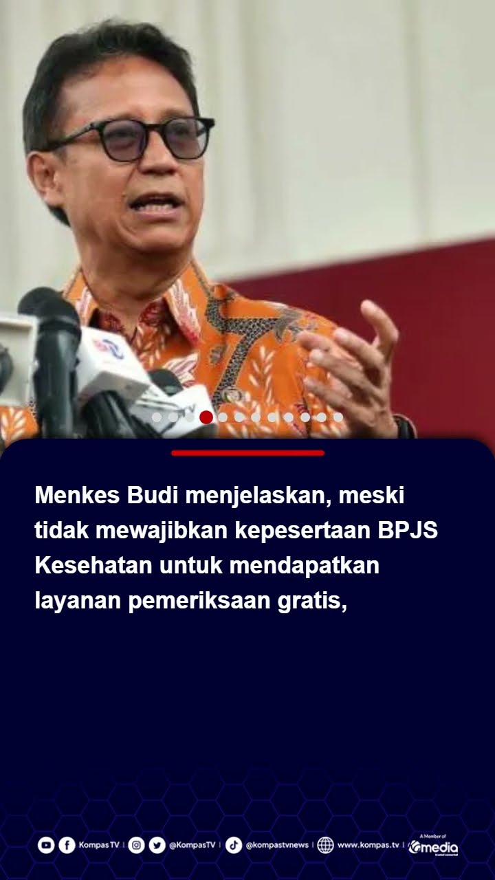 Menkes Pastikan Bukan Peserta BPJS Kesehatan Bisa Periksa Kesehatan Gratis #pemeriksaankesehatan