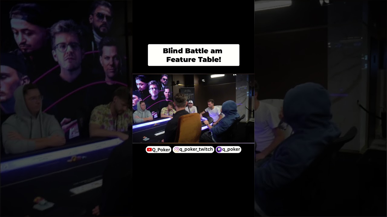 Poker Blind Battle: Flush Draw vs Top Pair #shorts