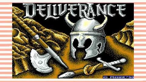 DELIVERANCE HEWSON COMMODORE 64 C64 TAPE GAME LOADING SCREEN