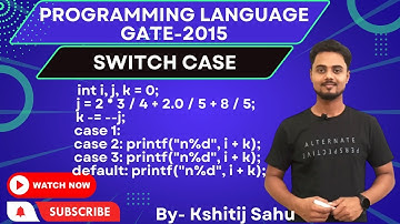 Programming Language GATE-2015 Problem Solution
