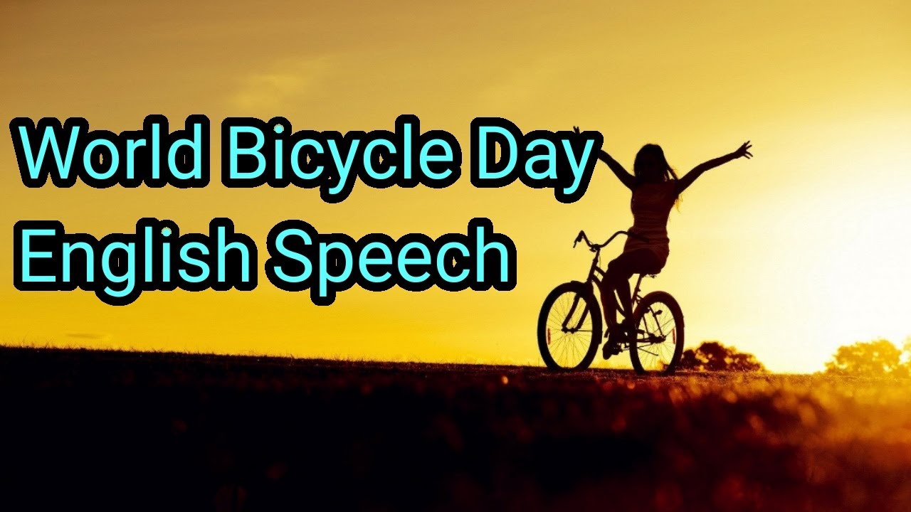 simple speech on bicycle