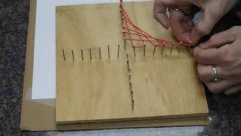 String Art: Creating Curves from Straight Lines