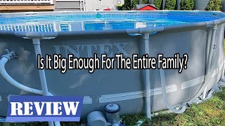INTEX 18ft x 48in Above Ground Pool Set Review  Is It Big Enough For The Entire Family?