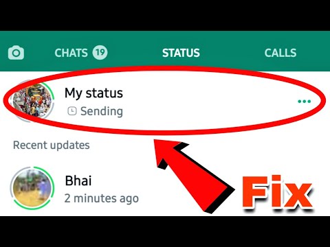 WhatsApp Status Sending Problem Solve || WhatsApp Status Not Sending