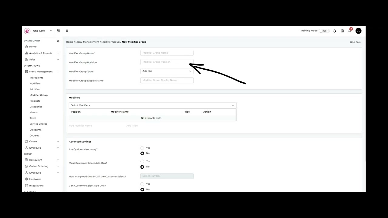 How to add or create a new modifier group - YouTube