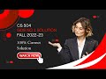 CS504 GDB 1 Solution Fall 2022/23 | CS504 GDB No 1 100% Correct Solution