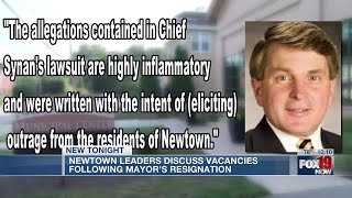 Newtown leaders discuss vacancies following mayor's resignation