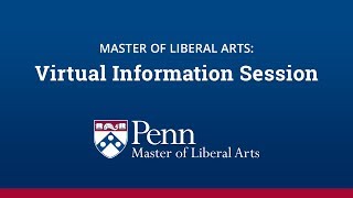 Penn's Master of Liberal Arts Virtual Information Session - February 15, 2018 Wealth