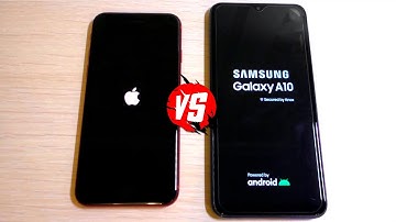 iOS 13 (iPhone SE2) vs Android 10 (Samsung Galaxy A10) Bootanimation