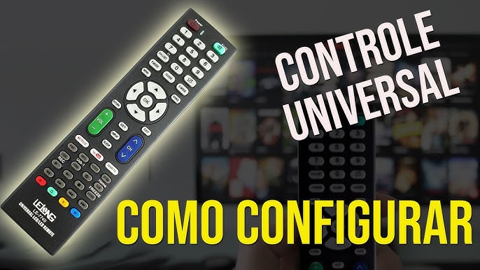 Como configurar controle universal em qualquer tv 