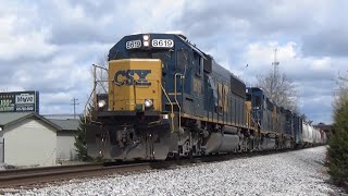 CSX SD50-3 8619 w/ Nice K5LA Leads Local M779-09 on 4/9/22