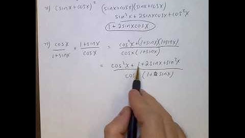 USING FUNDAMENTAL IDENTITIES - PART 2