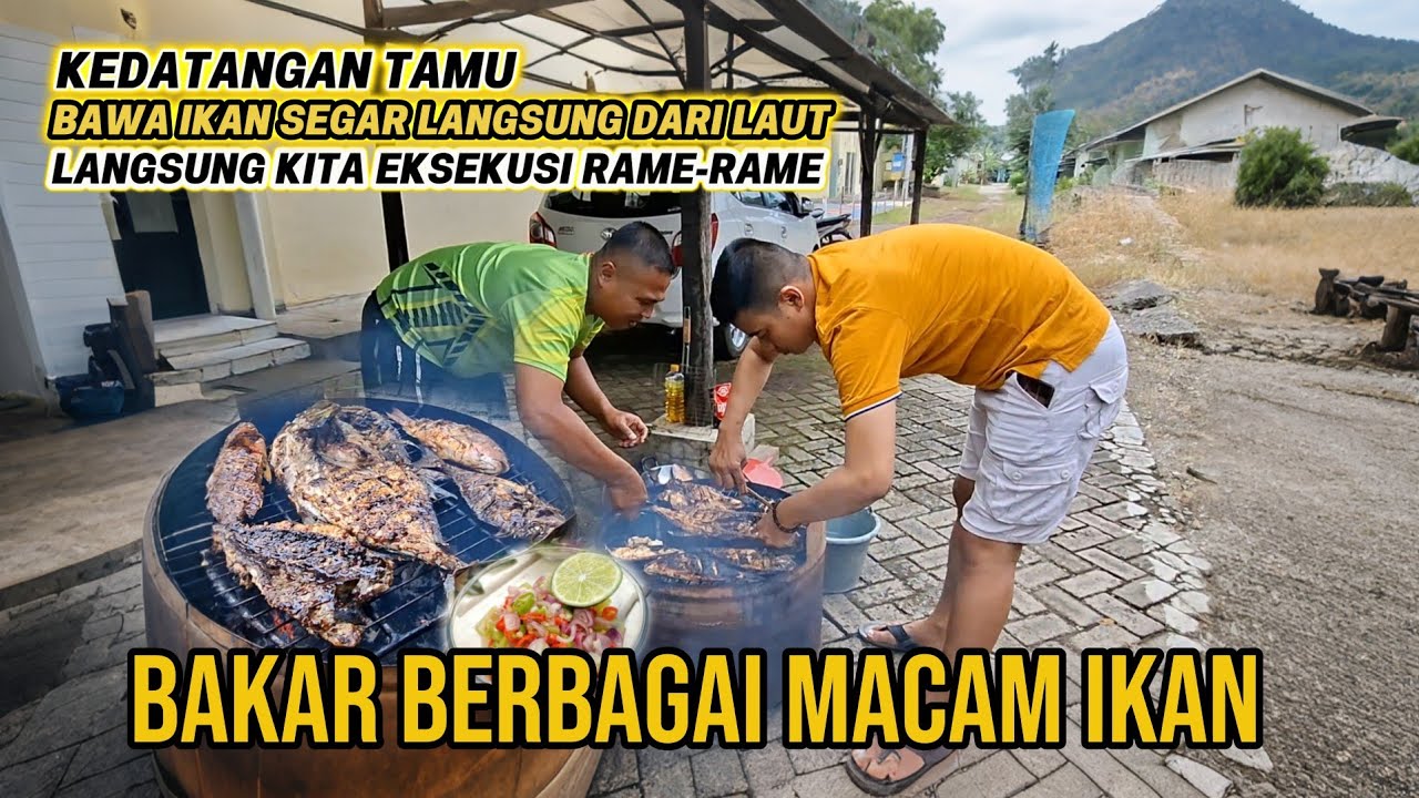 DAPAT IKAN SEGAR DARI LAUT KITA SERBU RAME² |  MAKAN BESAR