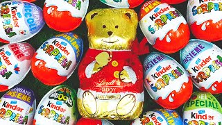 Yummy Lindt Chocolate Puppy &  Kinder Surprise Egg Toys Opening - A Lot Of Kinder Joy Chocolate ASMR by Francy ASMR 7,423 views 5 months ago 4 minutes, 48 seconds