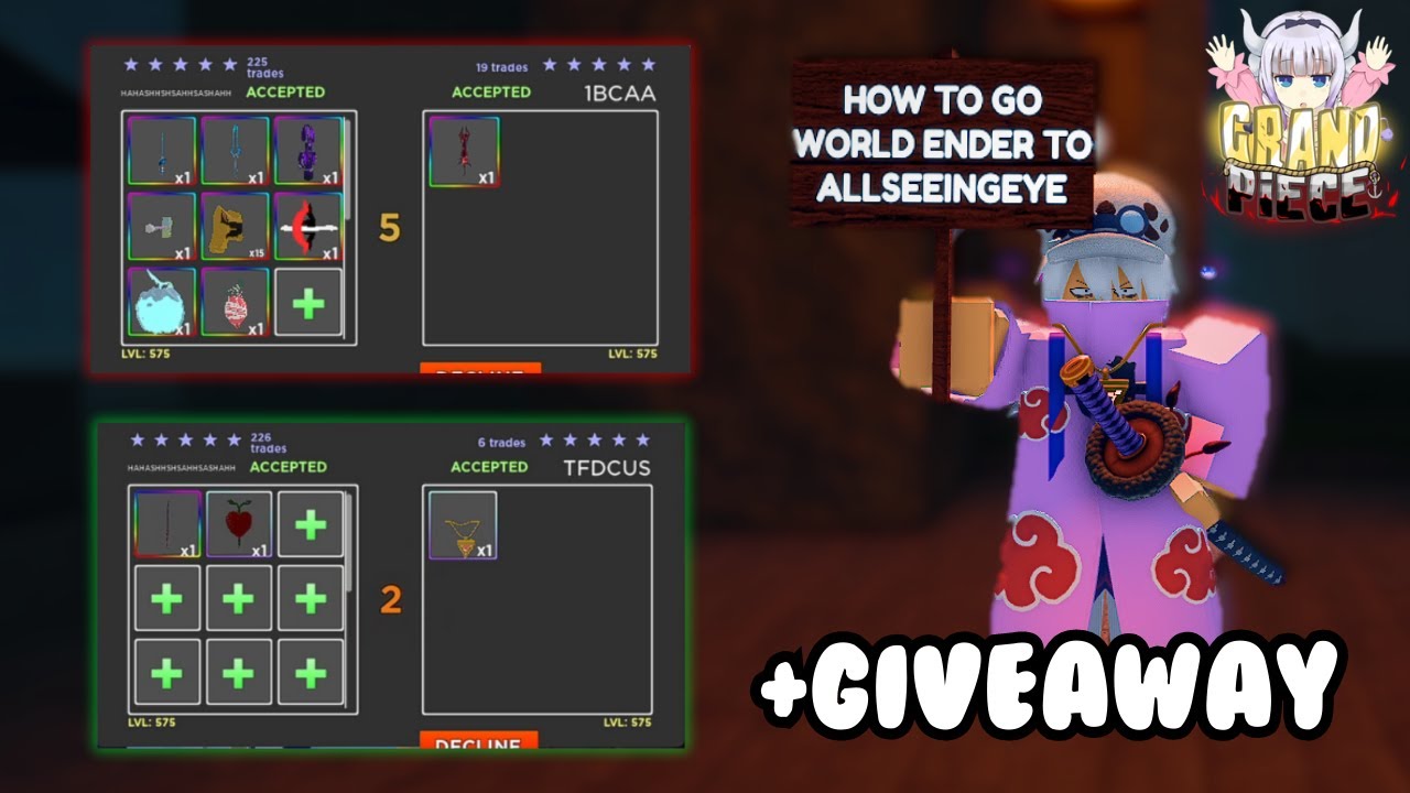 [GPO]taking w trades #11 (how to go from wender to all seeing eye ...