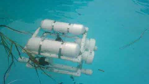 Homebuilt ROV sea trial