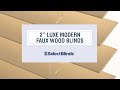 2" Luxe Modern Faux Wood Blinds from SelectBlinds.com