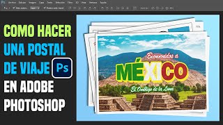 How to make a travel postcard in Photoshop. screenshot 5