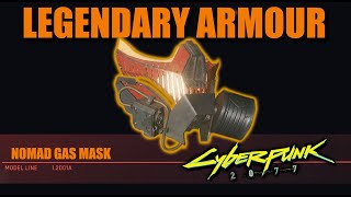 Cyberpunk 2077 - NOMAD GAS MASK - LEGENDARY ARMOUR