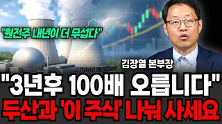 "원전주 내년이 더 무섭다" 3년후 100배는 오른다, "이 주식" 무식하게 모아라 (김장열 본부장 / 4부)