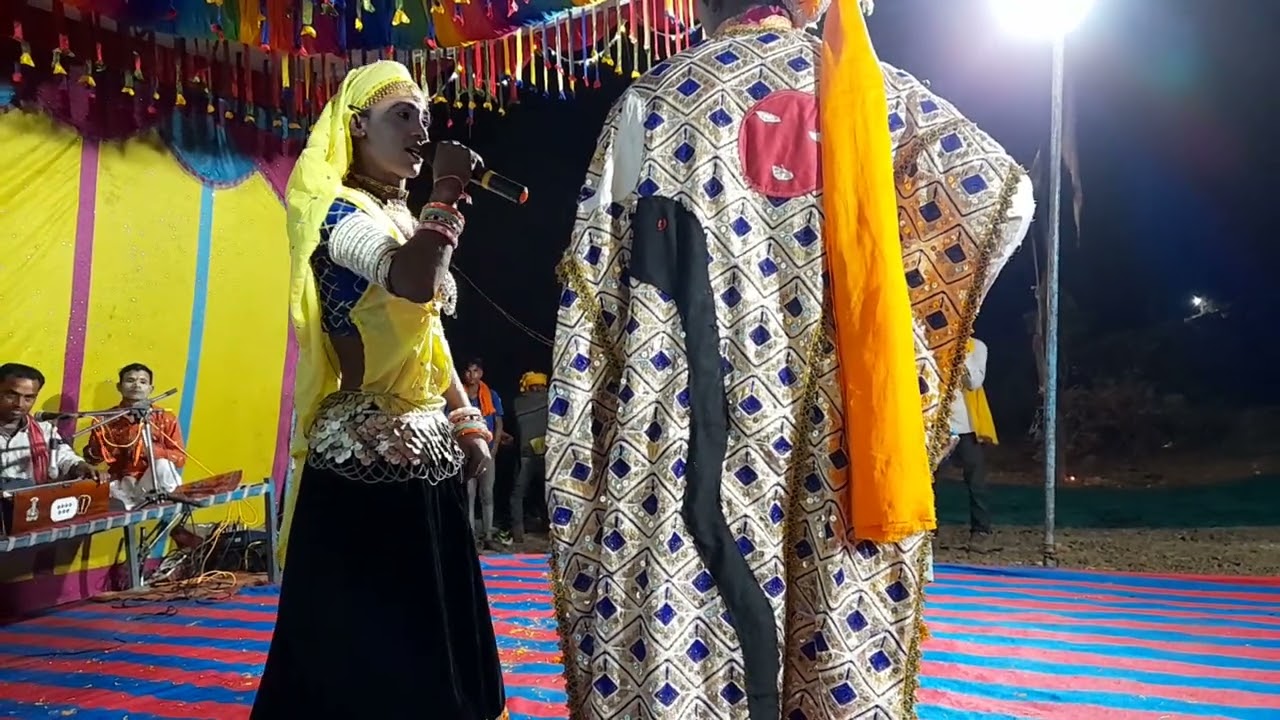 दिनेश भाभार छोटी रामगढ़ सत्य वीर तेजाजी महाराज की कथा दरिया में की गई तेजल और भाभाजा