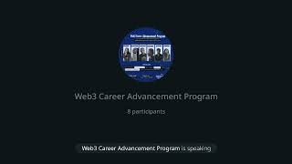 Web3 Career Advancement Program For Jobs Season 2 Episode 2