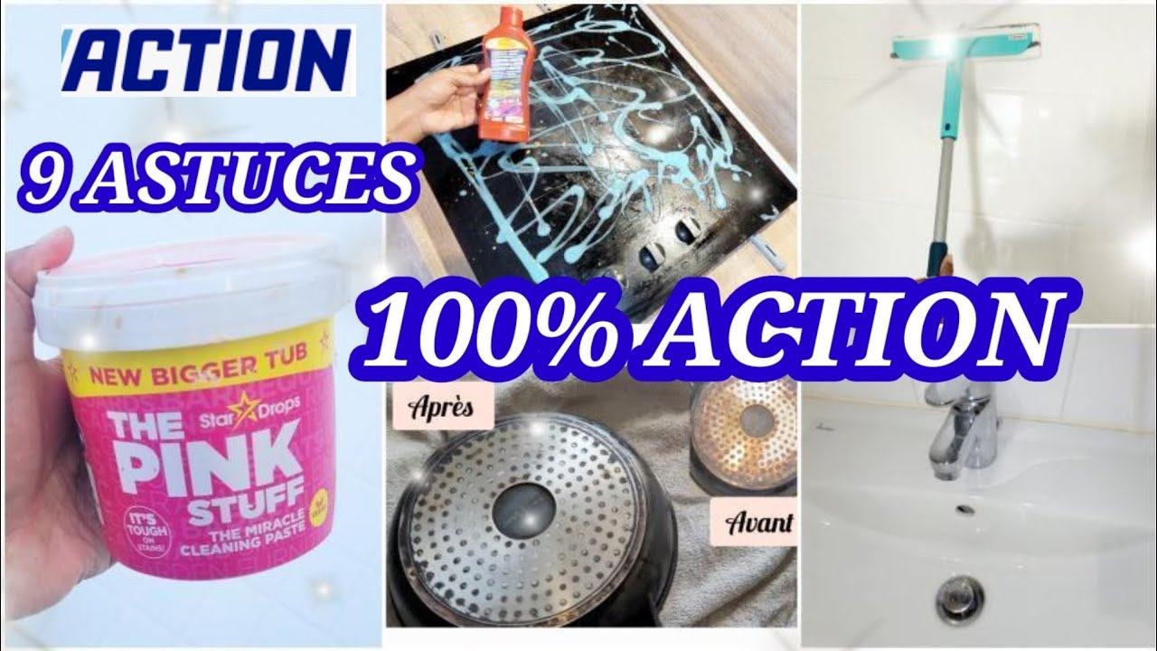 ✅️9 ASTUCES 100%ACTION💥THE PKNK STUFF #cleaninghacks #clean #action  #actionaddict #astuces #cleaning 