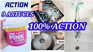 ✅️9 ASTUCES 100%ACTION💥THE PKNK STUFF #cleaninghacks #clean #action #actionaddict #astuces #cleaning