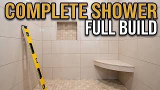 Complete Shower Install Studs to Tile Parts 1 Through 10