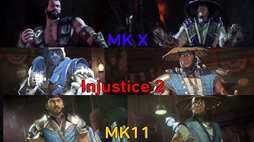 All Sub Zero VS Raiden intro dialogues in mkx mk11 and Injustice 2