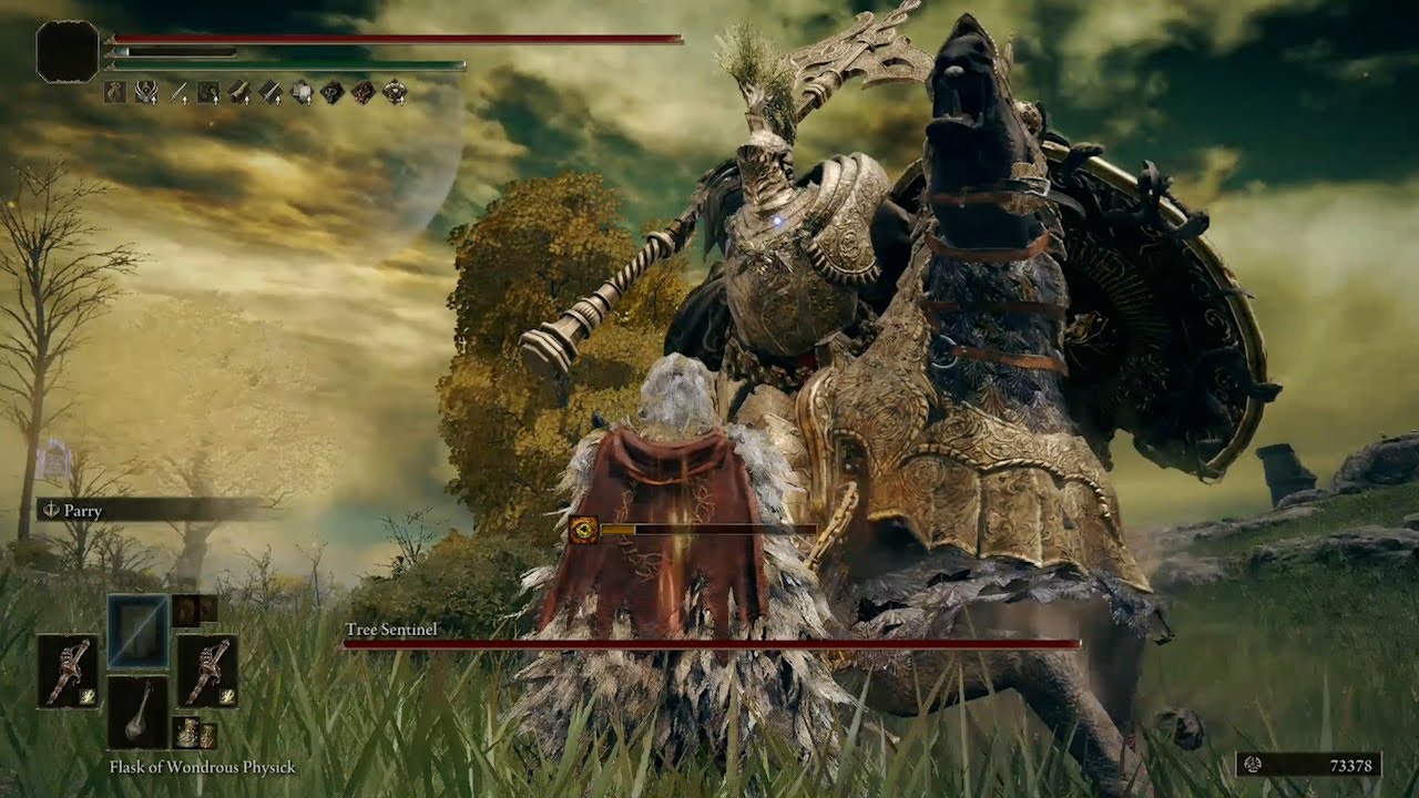 ELDEN RING™: Thrusting Sword Parry VS Tree Sentinel (No Damage Boss Fight)