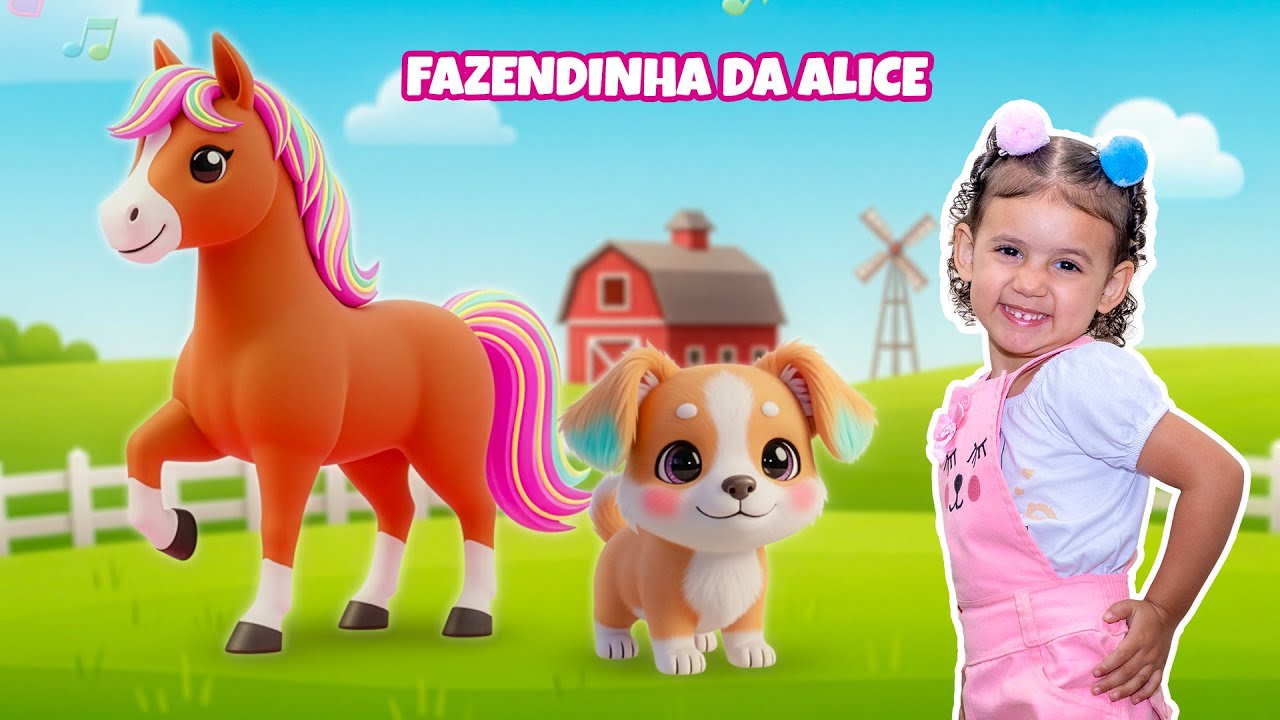 Fazendinha da Alice | Canção da Fazenda | Sons dos Animais | Alice Macedo - Músicas Infantis