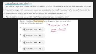 Free Practice Question - DLAB-Style Nouns Question 3