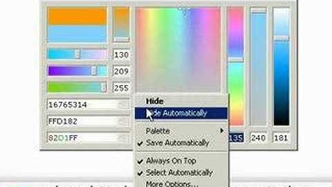 pkColorPicker: Saving Colors