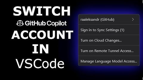 How to change GitHub Copilot account in VSCode (Easy Guide)