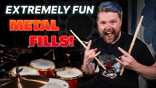 3 Extremely Fun Metal Fills You Should Try! | DRUM LESSON - That Swedish Drummer