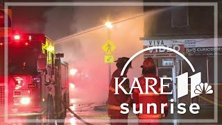 St. Paul apartment fire forces resident to escape out window