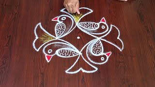 Birds Rani Daily Kolam Designs
