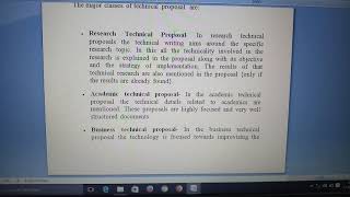 Technical Proposal ( Definition and Types) TC- CS-IV Sem.(Rahul)