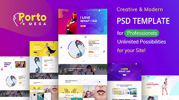 Portomega - Multipurpose Portfolio PSD Template | Themeforest Website Templates and Themes