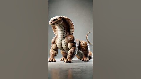 "Realistic Hybrid Snake Creature – AI-Generated 4K Animation!"