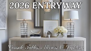2026 Entryway Trends: Luxury Console Tables, Mirrors & Lighting Ideas screenshot 2