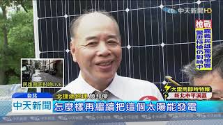 20190830中天新聞 北捷北投機廠種綠電 商轉後年發電近400萬度