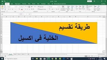 تقسيم الخلية في اكسيل - الطريقة الاحترافية للتقسيم