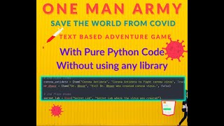One Man Army Gameplay | Text Based Adventure Game in Python