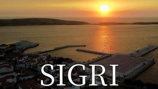 Sigri, Island Lesvos, Greece - By Drone 4K.
