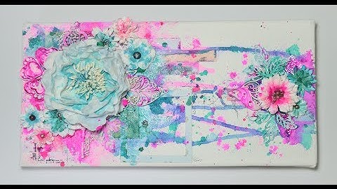 Mixed Media Altered Canvas For Flying Unicorn (Tutorial)