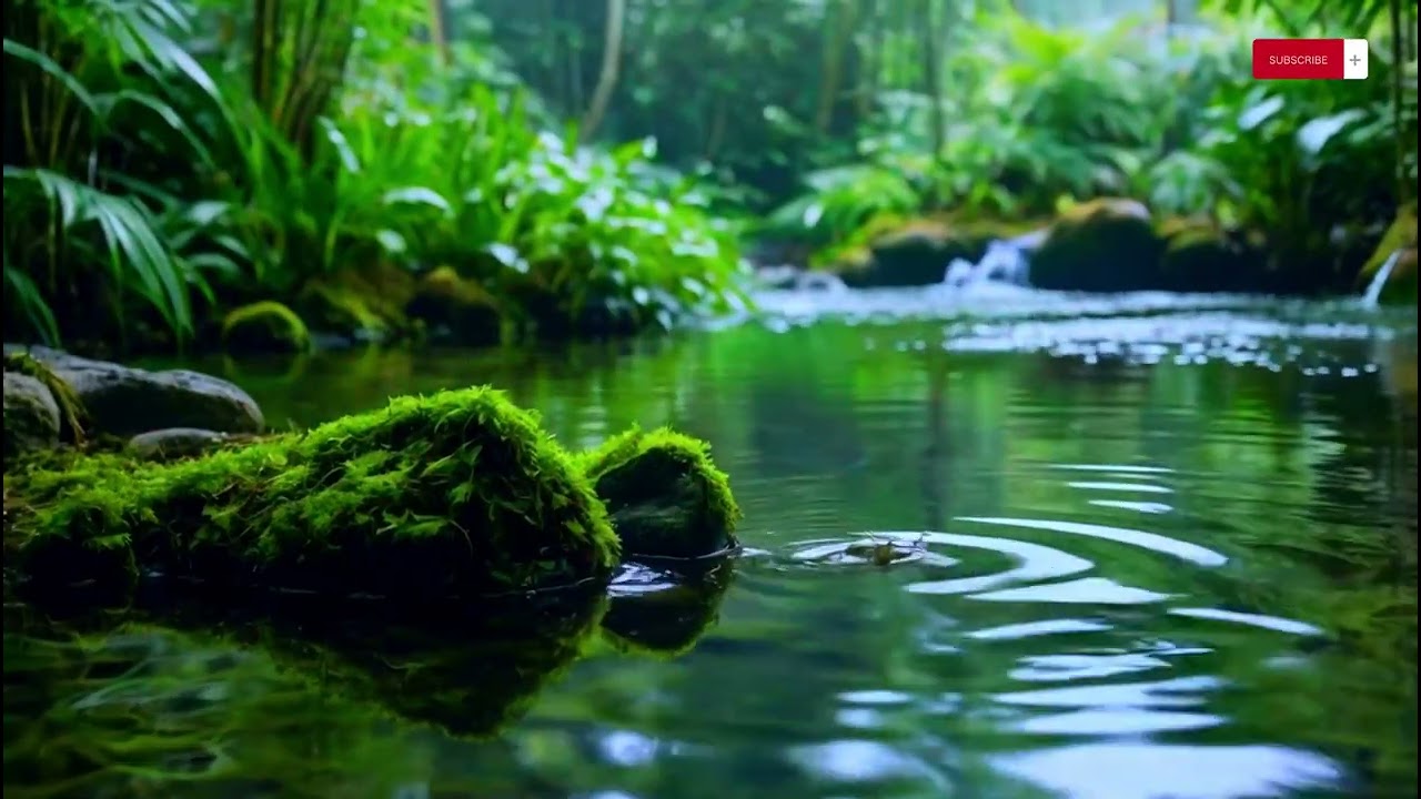 Relax & Focus: Sunlight, River, & Piano Music for Calm Productivity 