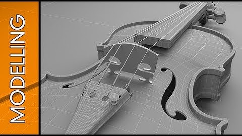 3D Studio Max - Speed modeling - Violin